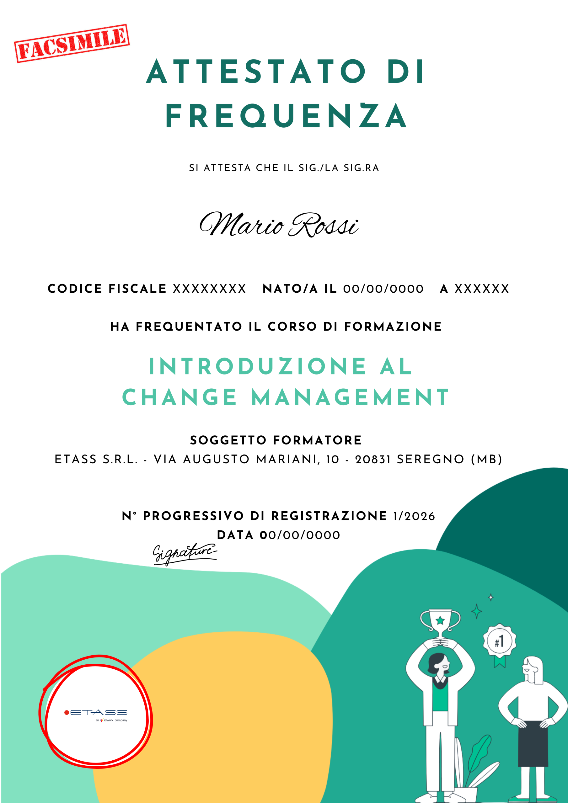 Modello Attestato FAD (1)